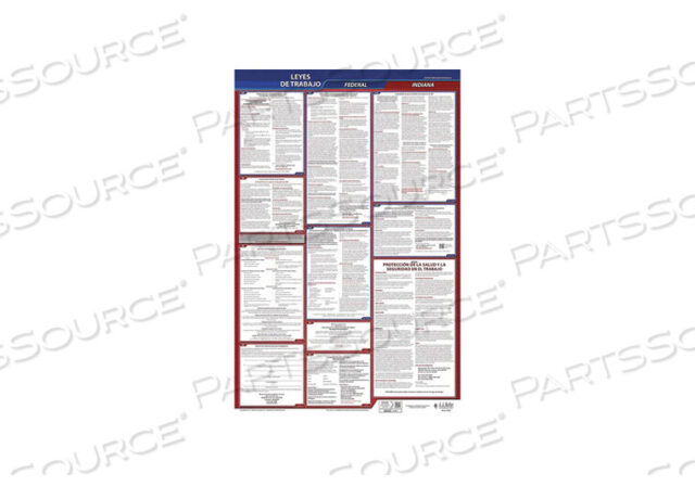 OEM#: 400-IN-3LABOR LAW POSTER FED/STA IN SP 26INH 3YR by J.J. Keller & Associates