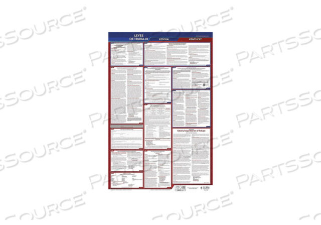 OEM#: 400-KY-1LABOR LAW POSTER FED/STA KY SP 26INH 1YR by J.J. Keller & Associates
