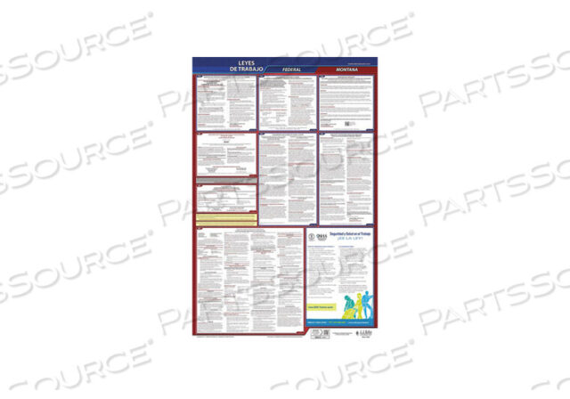 OEM#: 400-MT-3LABOR LAW POSTER FED/STA MT SP 26INH 3YR by J.J. Keller & Associates