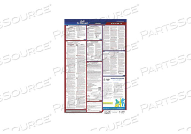 OEM#: 400-ND-3LABOR LAW POSTER FED/STA ND SP 26INH 3YR by J.J. Keller & Associates