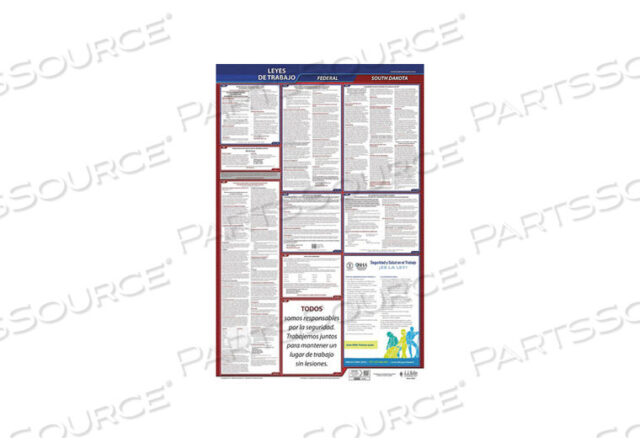 OEM#: 400-SD-3LABOR LAW POSTER FED/STA SD SP 26INH 3YR by J.J. Keller & Associates