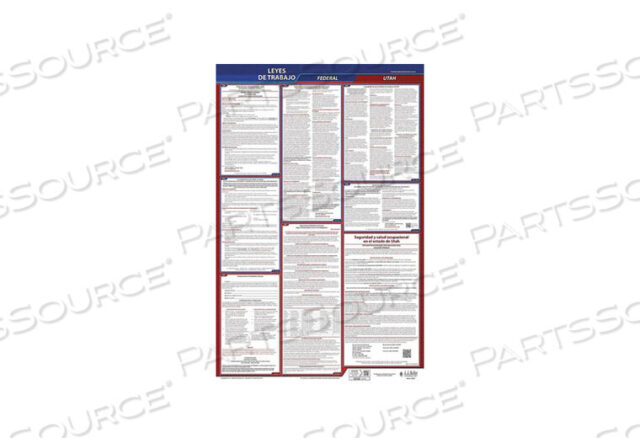 OEM#: 400-UT-3LABOR LAW POSTER FED/STA UT SP 26INH 3YR by J.J. Keller & Associates