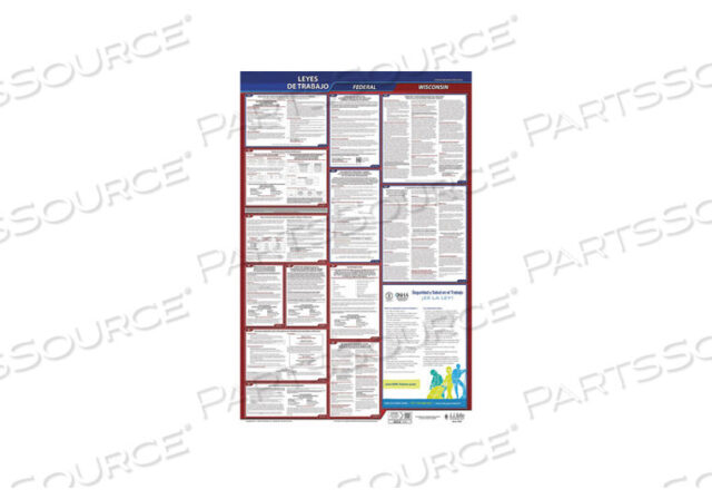OEM#: 400-WI-1LABOR LAW POSTER FED/STA WI SP 26INH 1YR by J.J. Keller & Associates