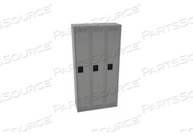 OEM#: STS-121572-CMGWRDRB LOCKR LVRD 3 WD 1 TIER MEDIUM GRAY by Tennsco Corp.
