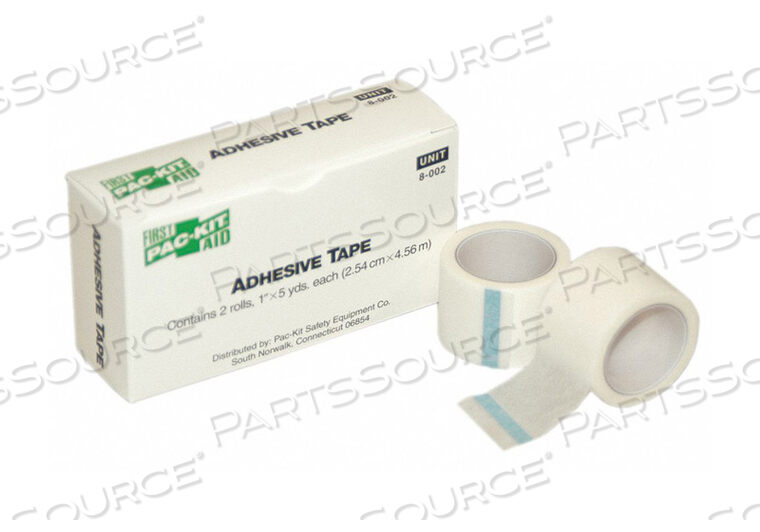 OEM#: 8-002TAPE WHITE 1 IN W 5 FT L PK2 by First Aid Only