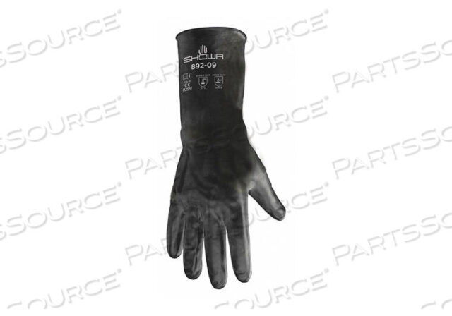OEM#: 892-11CHEMICAL RESISTANT GLOVES 11 BLACK PR by SHOWA