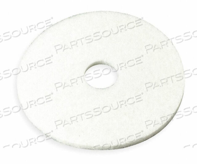 OEM#: 4100BUFFING/CLEANING PAD 19 IN WHITE PK5 by 3M Healthcare