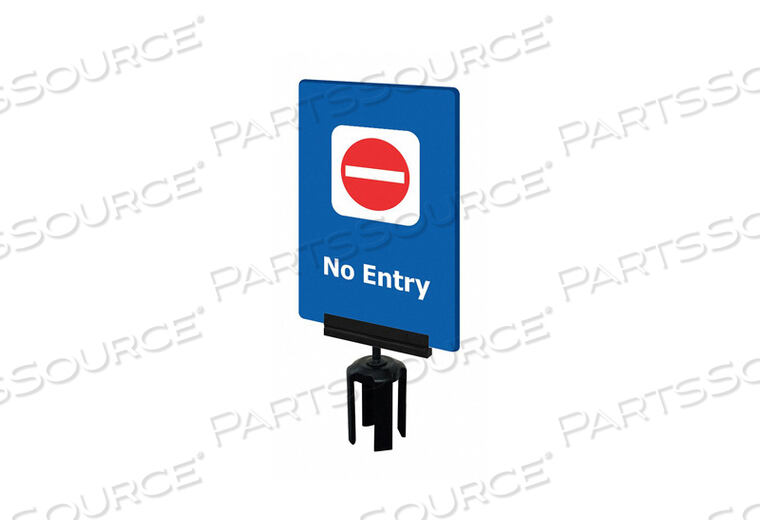 OEM#: S14-P-23-7X11-V-HDSB-1701-33ACRYLIC SIGN BLUE NO ENTRY by Tensabarrier