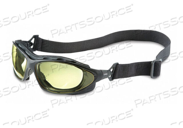 OEM#: S0602HSSAFETY GLASSES AMBER LENS BLACK FRAME by Honeywell