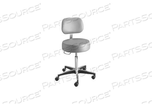 OEM#: 81-11001BUS413EXAM STOOL BACKREST PNEUMATIC HEIGHT ADJUSTMENT 5 CASTERS DOVE GRAY by McKesson