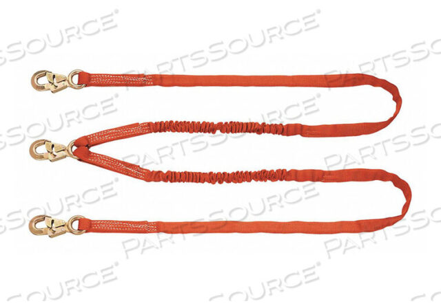 OEM#: 87475TWIN-LEG LANYARD, DECELERATION, 3 LOCKING SNAPS, 6 LONG by Klein Tools