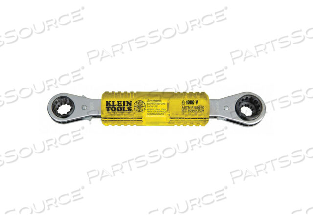 OEM#: KT223X4-INSLINEMANS INSULATING 4-IN-1 BOX WRENCH by Klein Tools