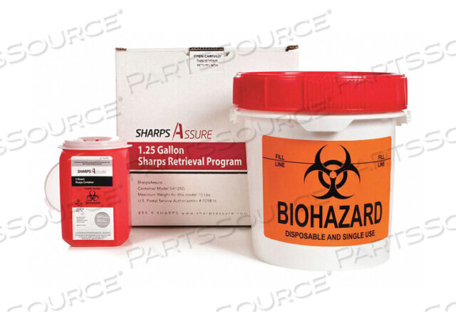 OEM#: SA125G-1SHARPS CONTAINER 9 W 1-1/4 GAL. SNAP LID by Sharps Compliance, Inc.