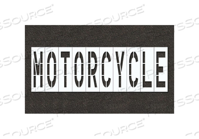 OEM#: STL-108-74816PAVEMENT STENCIL MOTORCYCLE by RAE Products & Chemicals Corp.