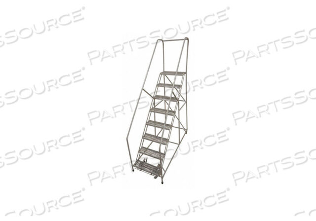 OEM#: 1208R1824A2E12B4C1P6ROLLING LADDER 100 IN.H X 24 IN.W 50DEG. by Cotterman