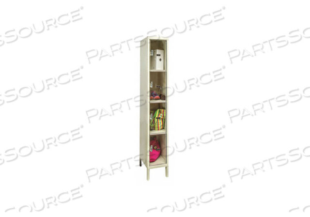 OEM#: USVP1258-4A-PTBOX LOCKR CLRVIEW 1 WIDE 4 TIER TAN by Hallowell