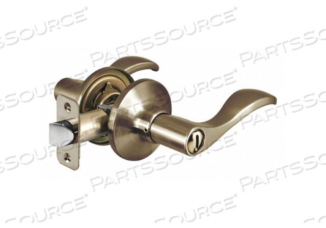 OEM#: WL0305BOXLEVER LOCKSET ANTIQUE BRASS WAVE STYLE by Master Lock