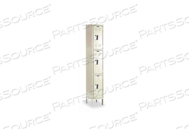 OEM#: U1288-3PTG7216 WRDRB LOCKR LVRD 1 WIDE 3 TIER TAN by Hallowell