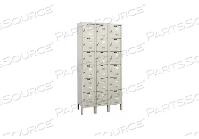 OEM#: U3228-6A-PTE1565 BOX LOCKR LVRED 3 WIDE 6 TIER TAN by Hallowell