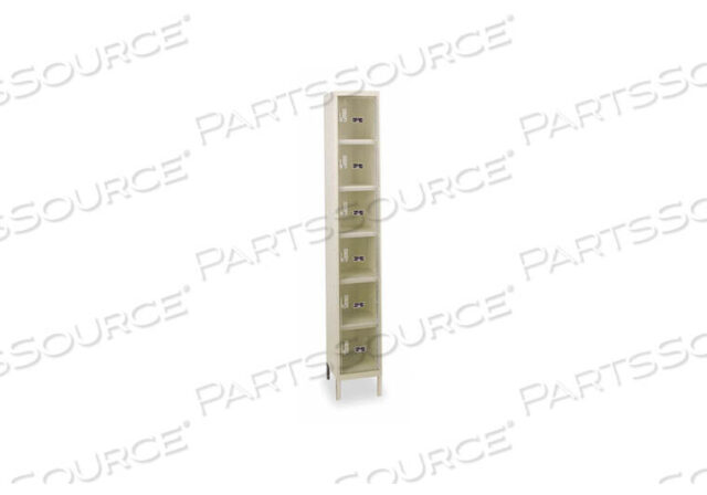 OEM#: USVP1288-6A-PTBOX LOCKR CLRVIEW 1 WIDE 6 TIER TAN by Hallowell