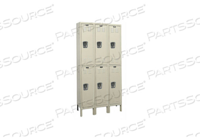 OEM#: U3228-2G-PTWRDRB LOCKR LVRD 3 WIDE 2 TIER TAN by Hallowell