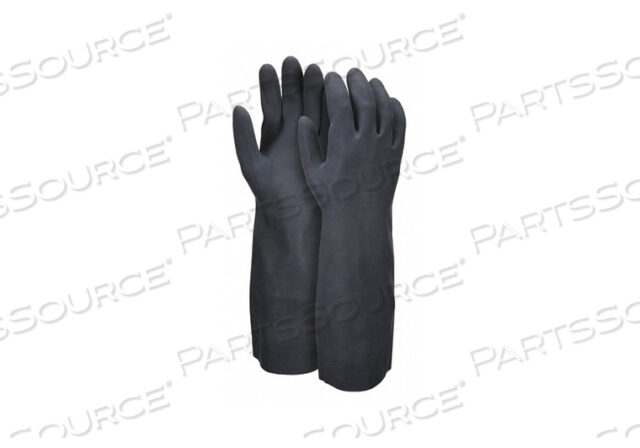 BLACK NEOPRENE, UNLINED, 30 MIL, 14 STRAIGHT CUFF