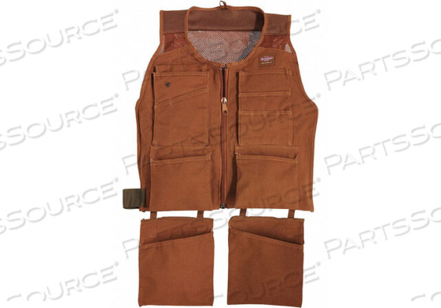 OEM#: 80450APRON BROWN 14 POCKETS 9-1/4 H CANVAS by Bucket Boss