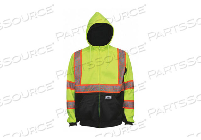 OEM#: S2CL3LZX4HOODED SWEATSHIRT LIME 4XL SZ by MCR Safety