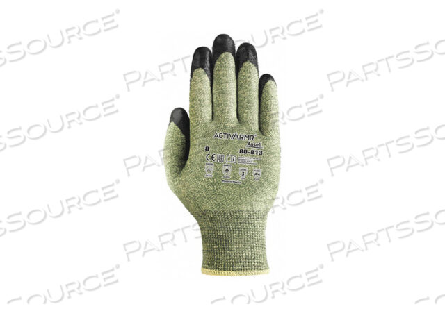 OEM#: 80-813D6133 CUT RESISTANT GLOVES GREEN/BLACK SZ 7 PR by Ansell Healthcare