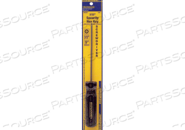 OEM#: 86250TAMPER RESIST SCREWDRIVER TR HEX 3/32X5 by Eazypower