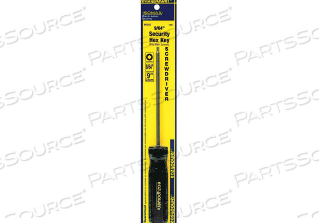 OEM#: 86253TAMPER RESIST SCREWDRIVER TR HEX 9/64X5 by Eazypower