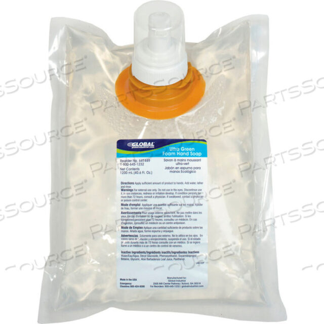 OEM#: 641449ULTRA GREEN FOAM HAND SOAP 1200ML REFILL - 6 REFILLS/CASE by Kutol Products