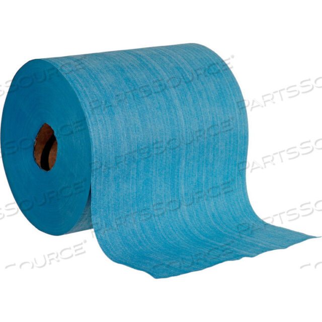 OEM#: 670204QUICK RAGS HEAVY DUTY JUMBO ROLL, BLUE, 475 SHEETS/ROLL, 1 ROLL/CASE by Fibematics Inc