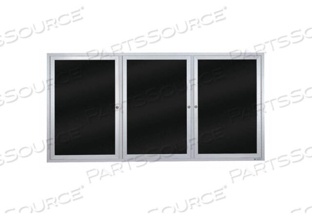 OEM#: UV855B-SATIN-BLMELDENCLOSED BULLETIN BOARD WET/DRY 36X72 by United Visual Products