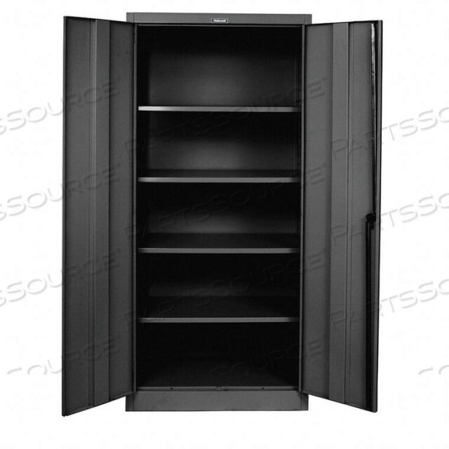 OEM#: 815S18ME8000 SERIES STORAGE CABINET, 36WX18DX78H, MIDNIGHT EBONY, UNASSEMBLED by Hallowell