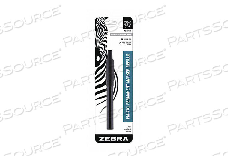 OEM#: 80111INK REFILL BULLET TIP BLACK FINE PK12 by Zebra Pen Corporation