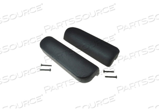 DESK LENGTH FIXED HEIGHT CONVENTIONAL ARM PAD KIT WITH 2 SCREWS - BLACK