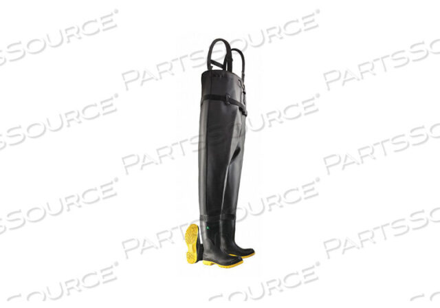 OEM#: 8686700E8462 CHEST WADER MENS 11 STEEL BLACK PR by Dunlop