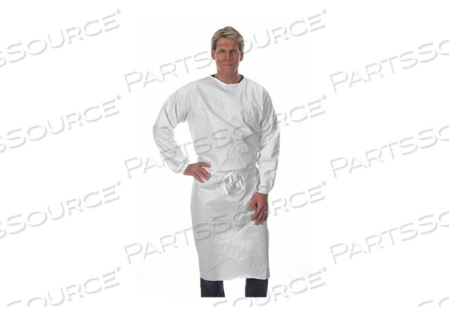 OEM#: PBL141-MDDISPOSABLE SLEEVE APRON WHITE M by Lakeland