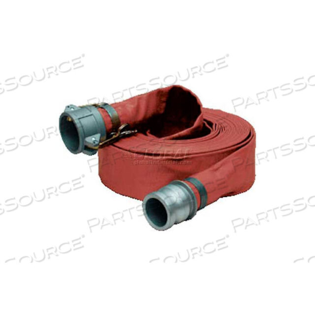 OEM#: 981381221-1/2 X 100 MEDIUM DUTY PVC DISCHARGE HOSE COUPLED W/ C X E ALUMINUM CAM & GROOVE FITTINGS by Apache Inc.