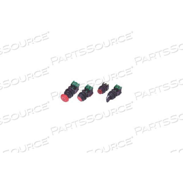 22MM NON METAL, LIT, ROUND EXT HEAD PUSH BUTTON-MOMENTARY OPERATION GREEN