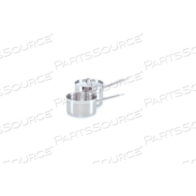 18/8 STAINLESS STEEL SAUCE PAN W/ COVER & HELPER HANDLE 10 QT.