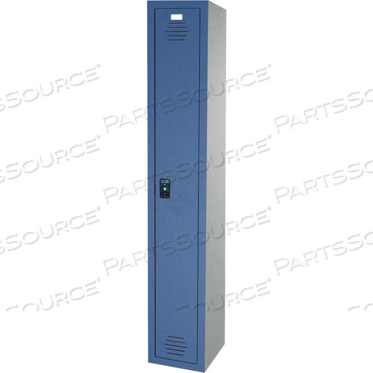 OEM#: 11-911212720 9237STORAGE SINGLE TIER 1 DOOR TRADITIONAL PLASTIC LOCKER, 12WX12DX72H, CHARCOAL, ASSEMBLED by Asi Group