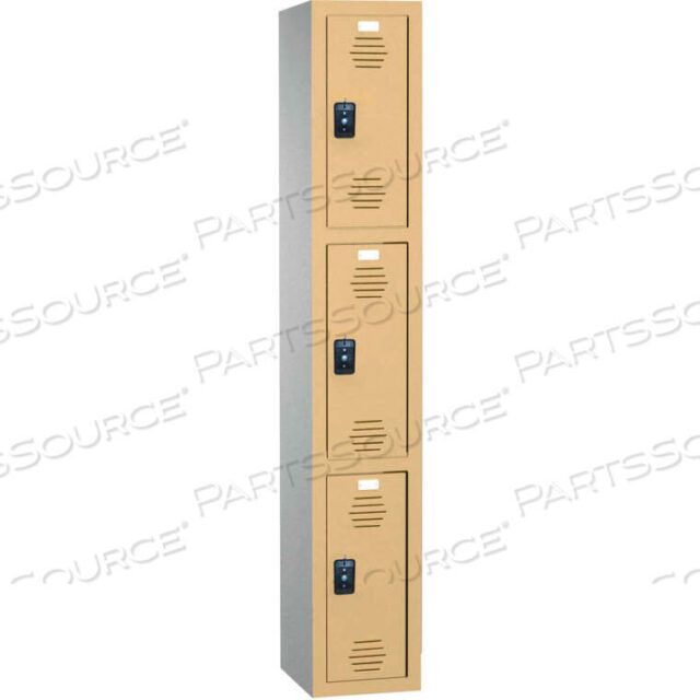 OEM#: 11-931515600 9211STORAGE TRADITIONAL PLASTIC LOCKER 11-931515600 - TRIPLE TIER 15 X 15 X 20 1-WIDE BURGUNDY by Asi Group