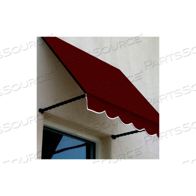 WINDOW/ENTRY AWNING 10-3/8W X 2-9/16H X 2D BURGUNDY