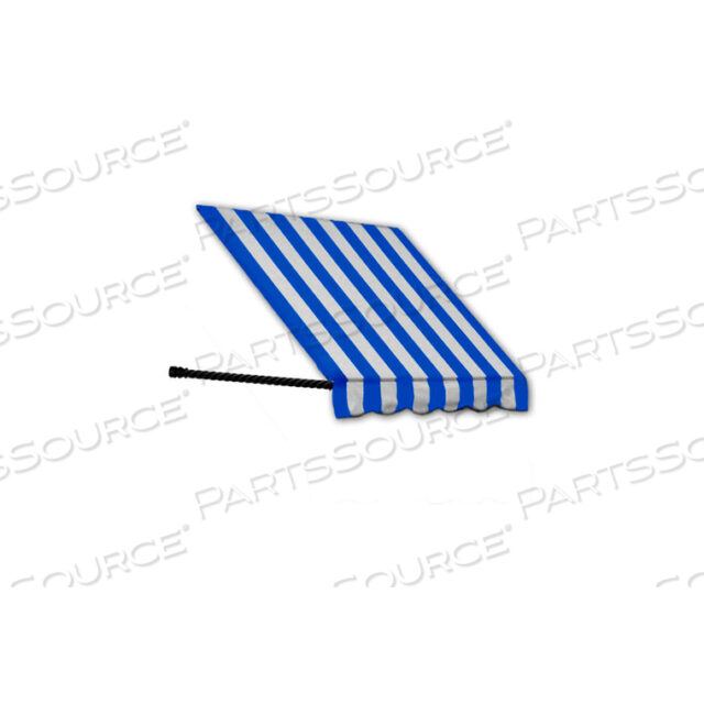 WINDOW/ENTRY AWNING 10-3/8W X 2-9/16H X 2D BRIGHT BLUE/WHITE