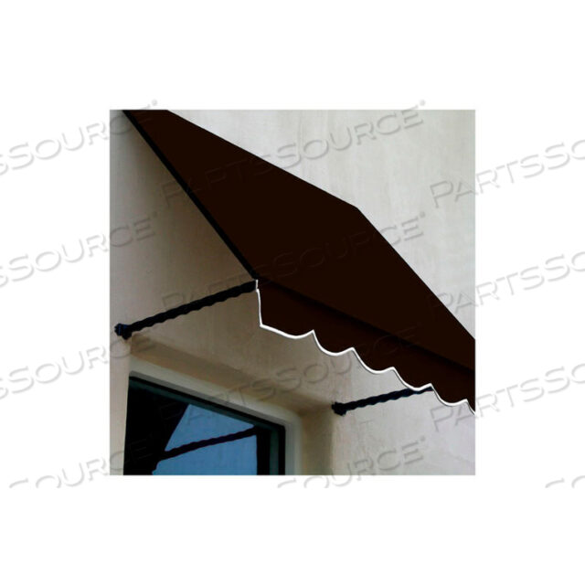 WINDOW/ENTRY AWNING 10-3/8W X 2-9/16H X 2D BROWN