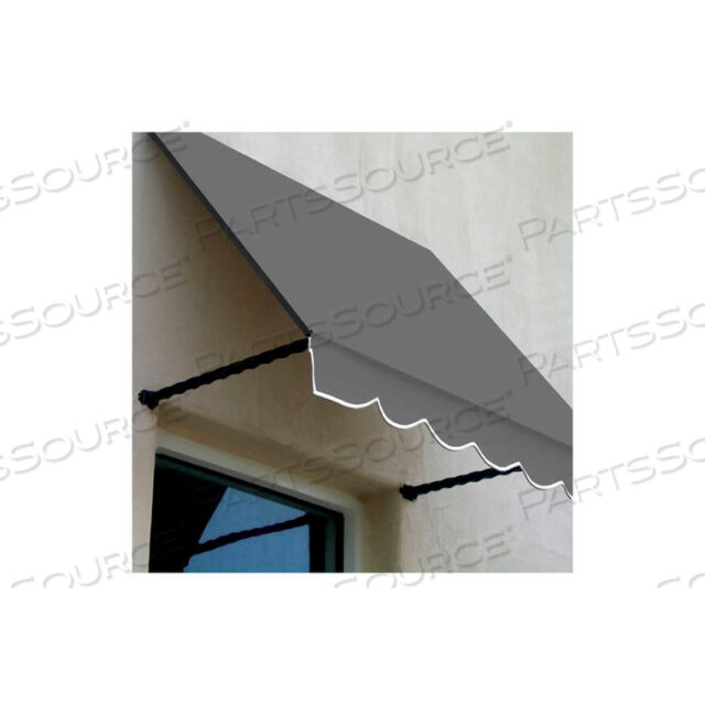 WINDOW/ENTRY AWNING 10-3/8W X 2-9/16H X 2D GRAY