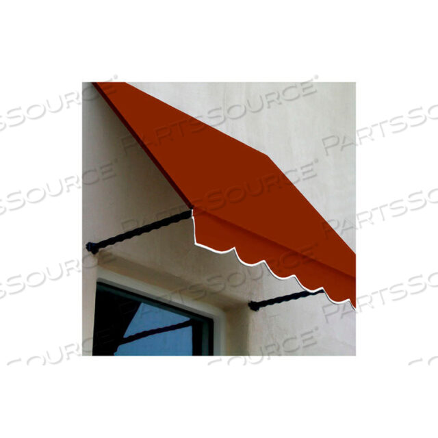 WINDOW/ENTRY AWNING 10-3/8W X 2-9/16H X 2D TERRA COTTA