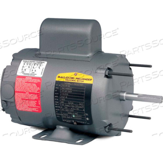 OEM#: PSC3413AMOTOR, .25 AIR OVERHP, 1625RPM, 1PH, 60HZ, 48Z, 3411 by BALDOR